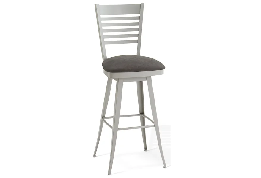 Urban 34" Spectator Height Edwin Swivel Stool by Amisco at Esprit Decor Home Furnishings